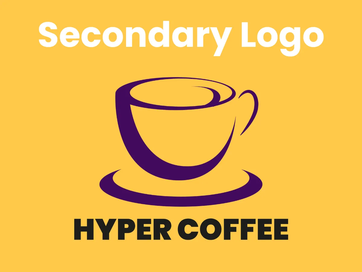 Hyper Coffee logo design and brand mark variations