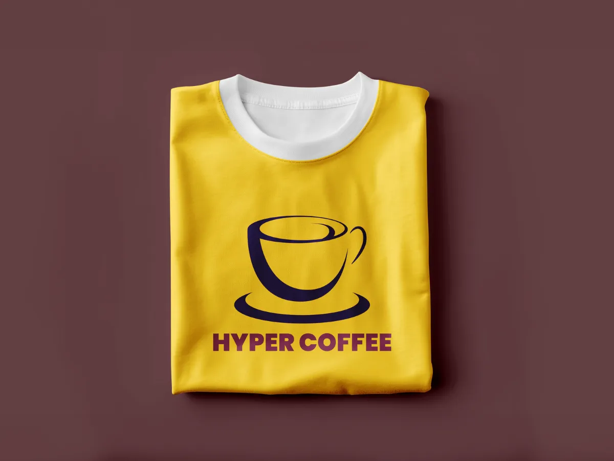 Hyper Coffee t-shirt mockup