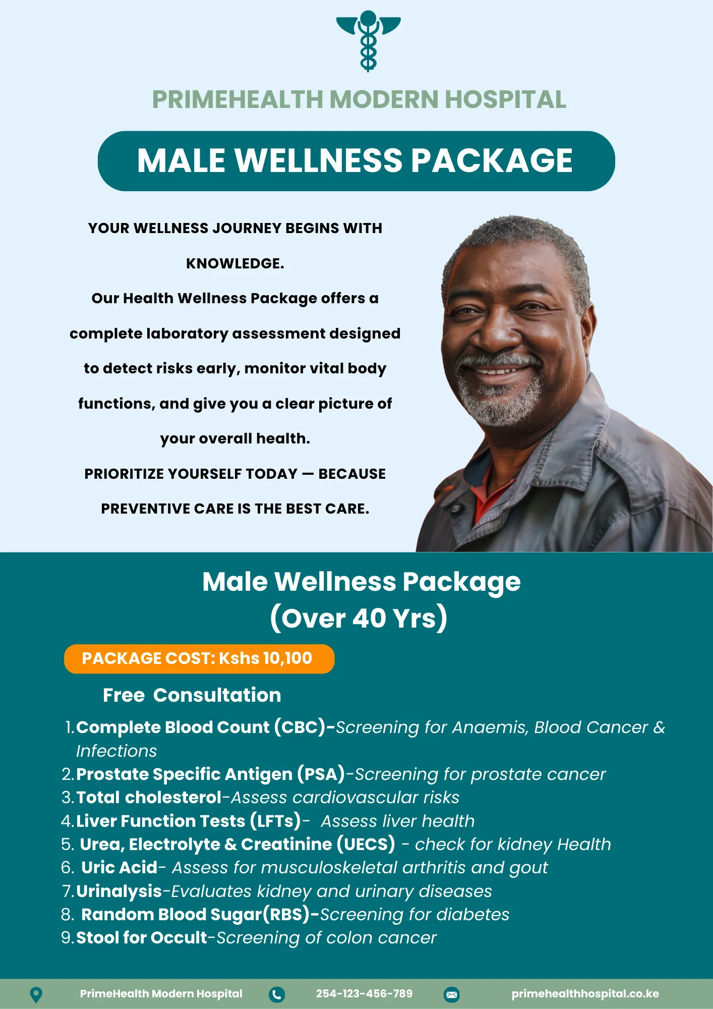 PrimeHealth Modern Hospital healthcare poster and brochure design