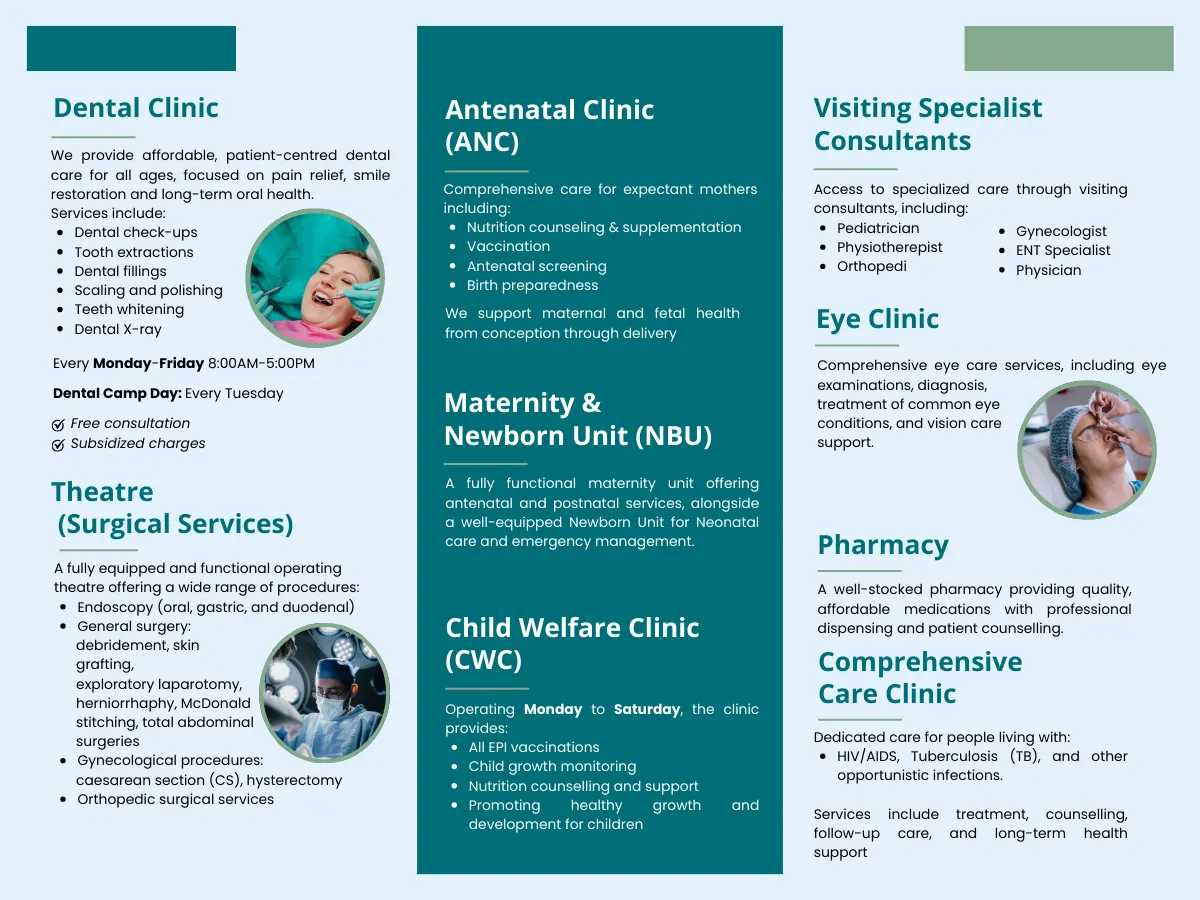 PrimeHealth Modern Hospital healthcare poster and brochure design